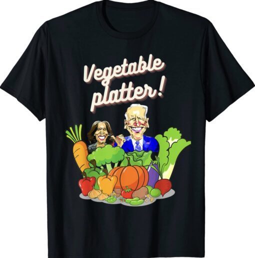 Funny Anti-Biden Harris Pro Trump Vegetable Platter Shirt