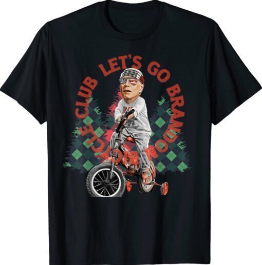 Biden Bicycle Crash Bike Wreck RIDIN With Biden Christmas Shirt