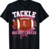 Tackle Football Pink Ribbon Breast Cancer Awareness Classic TShirt