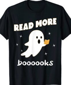 Read more boooooks Cute Ghost Read more boooooks Halloween Shirt