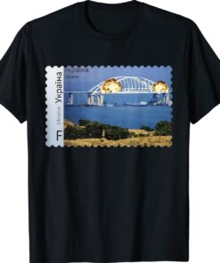 Crimea's Kerch Bridge Stamp Crimea Bridge Peninsula Ukraine Shirt