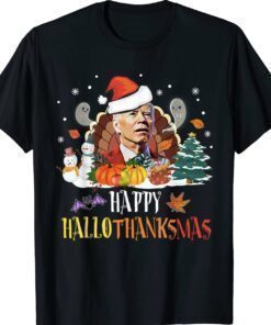 Joe Biden Confused Happy Hallothanksmas Merry Halloween 2022 Shirt