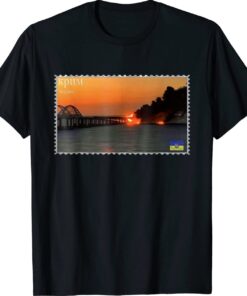 Crimea's Kerch Bridge Stamp Peninsula Ukraine T-Shirt