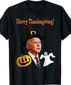 Joe Biden Merry Thanksgiving Happy Halloween Shirt