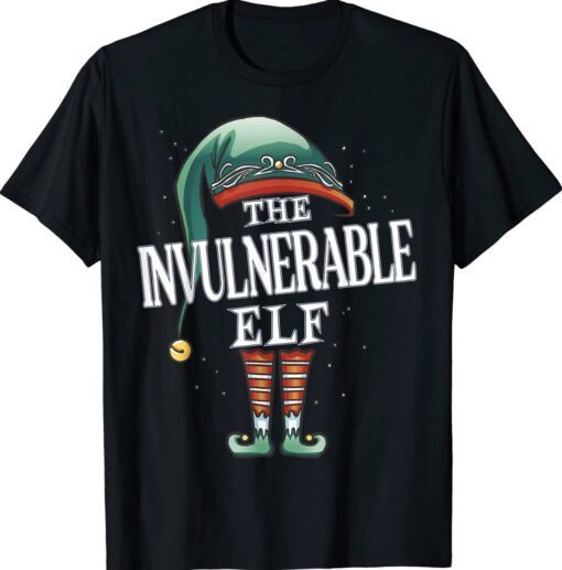 Invulnerable Elf Christmas Group Xmas Pajama Party Shirt