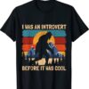 Bigfoot Sasquatch Vintage Retro Sunset Introvert Gift TShirt