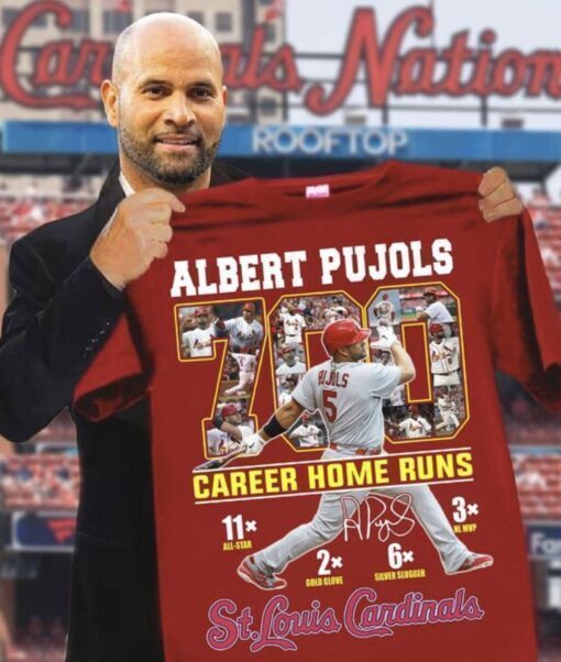 Albert Pujols 700 Career Home Runs Cardinals Shirt