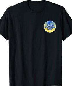 Stand with Ukraine Love Over Anger Music Shirt