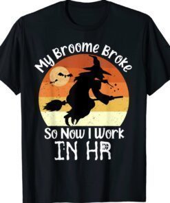 Funny HR Witch Human Resources Halloween Costume Shirt