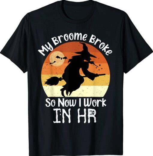 Funny HR Witch Human Resources Halloween Costume Shirt