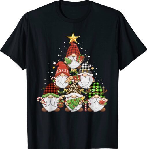 Christmas Gnome Funny Family Pajamas Gnome Tree Xmas Shirt