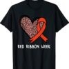 We Wear Red For Red Ribbon Week Awareness Shirt