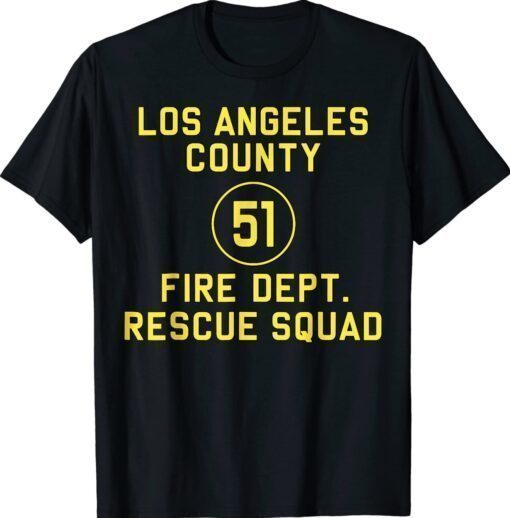 Truck Side 51 Emergency Squad Reproduction Logo Essential Shirt