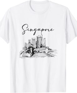 Singapore Skyline Singapore Traveling Girls Trip Singapore T-Shirt
