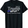 Trump 2022 keep America great USA flag T-Shirt
