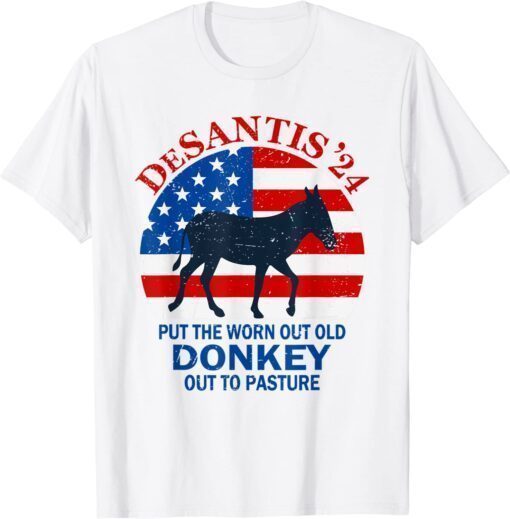 Vintage Put The Worn Out Old Donkey Out To Pasture T-Shirt