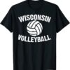 Wisconsin Volleyball Classic Style Vintage Distressed T-Shirt