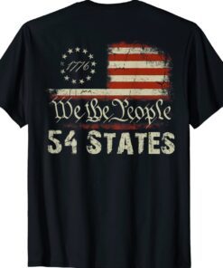 54 States USA American Flag Funny Joe Biden Gaff Shirt