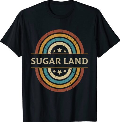 Vintage Sugar Land City Pride Home Texas State 70s Style Shirt