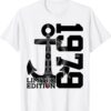 43 Year Capacity 1979 Limited Edition Sailor 43th Birthday Shirt