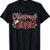 Funny Christmas Crew Red Plaid Cute Xmas Shirt