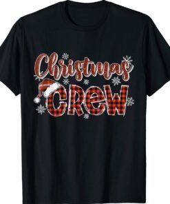 Funny Christmas Crew Red Plaid Cute Xmas Shirt