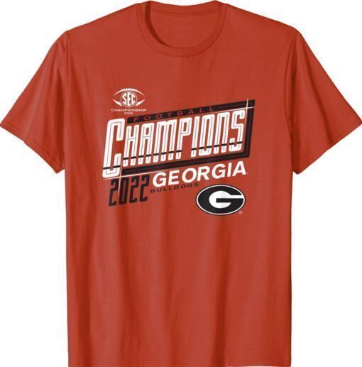 Georgia Bulldogs SEC Champs 2022 Locker Room Red Hoodie