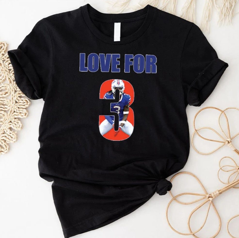 Tiniven Love for 3 Damar Hamlin Shirt