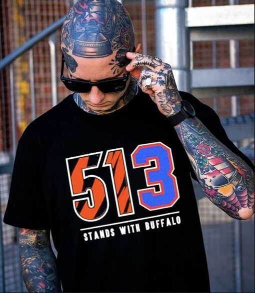 513 Stands With Buffalo Damar Hamlin T-Shirt