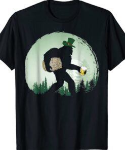 Bigfoot Irish Drinking Beer St Patrick's Day Sasquatch T-Shirt