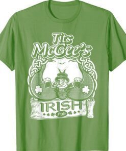 2023 Tits McGee'ss Irish Pub Funny St. Patrick's Day Shamrocks TShirt