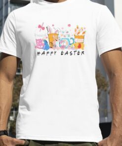 2023 Cute Easter Bunny Winnie The Pooh Easter Coffee Cup Shirt