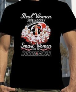 2023 Real Women love Hockey smart Women love the Hurricanes signatures t-shirt
