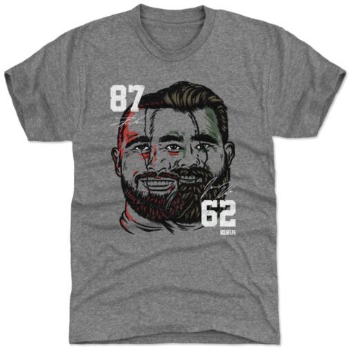 Jason Kelce and Travis Kelce Face Vintage Shirt