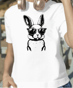 2023 Bunny Face With Sunglasses Easter Day Shirts