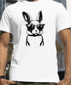 2023 Bunny Face With Sunglasses Easter Day Shirts