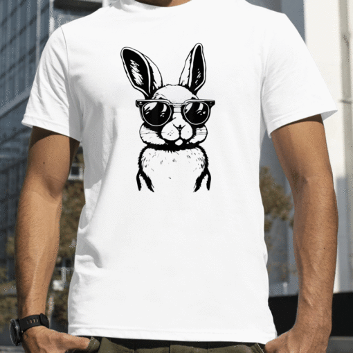 2023 Bunny Face With Sunglasses Easter Day Shirts