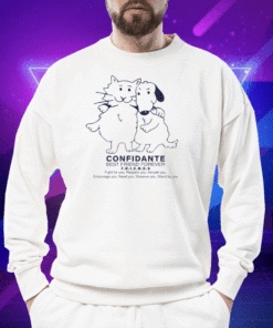 Confidante Best Friend Forever Cat And Dog Shirt