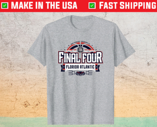 2023 Florida Atlantic Owls Final Four Basketball Bold Gray Shirts