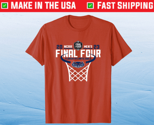 Florida Atlantic Owls Final Four 2023 Basketball Net Red Shirt