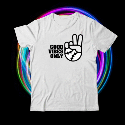 Good Vibes Only Rake Baseball Company Shirt