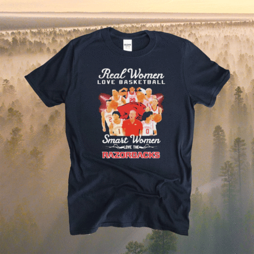 Real women love basketball smart women love the Arkansas Razorbacks men’s basketball 2023 t-shirt