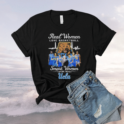 Real women love basketball smart women love the UCLA Bruins men’s basketball t-shirt