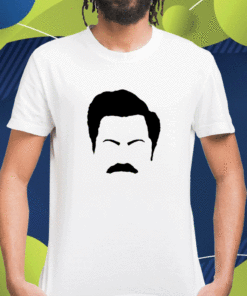 Ron Swanson Mustache Face Shirt