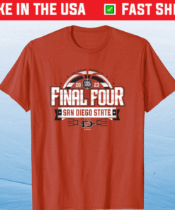 San Diego State Aztecs Final Four 2023 Basketball Bold Red Shirt