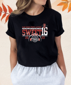 San Diego State Aztecs Sweet 16 Basketball Black 2023 Shirts