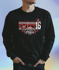 2023 San Diego State Aztecs Sweet 16 Basketball Black Shirt