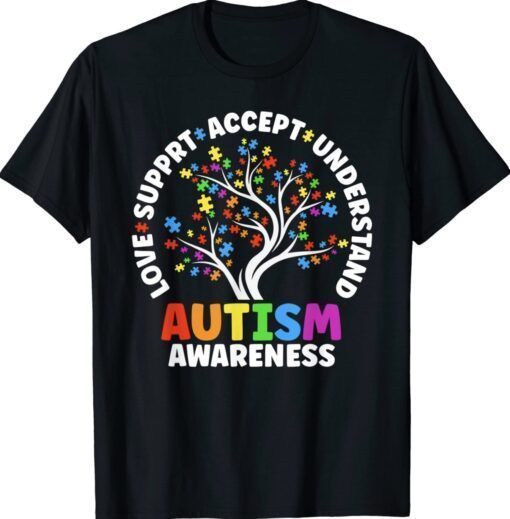 Shirt Autism Shirt Love Accept Support Autistic Autism Awareness 2023