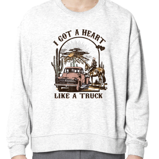 2023 Western Sunset Cowgirl I Got A Heart Like A Truck Shirt