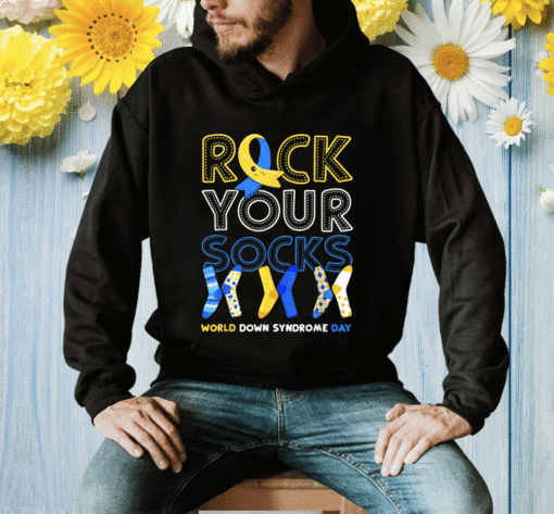 New World Down Syndrome Day Rock Your Socks Groovy 2023 Shirt